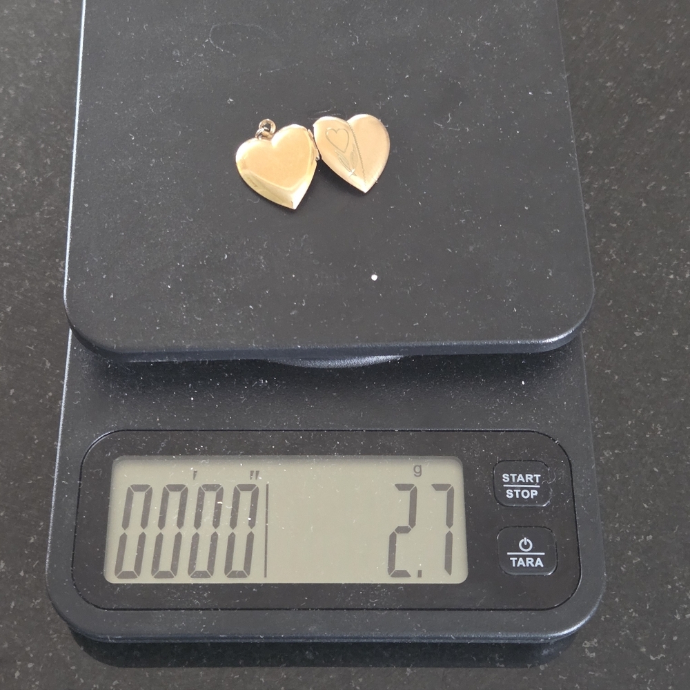 Antique Edwardian Heart Locket 1/20 12K Gold Filled | Early 20th Century (c.1900 - Picture 7 of 9